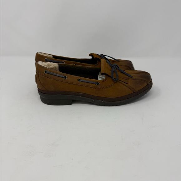 NWT UGG Chestnut HAYLIE Duck Boat Shoe Size 7.5 - Picture 3 of 8